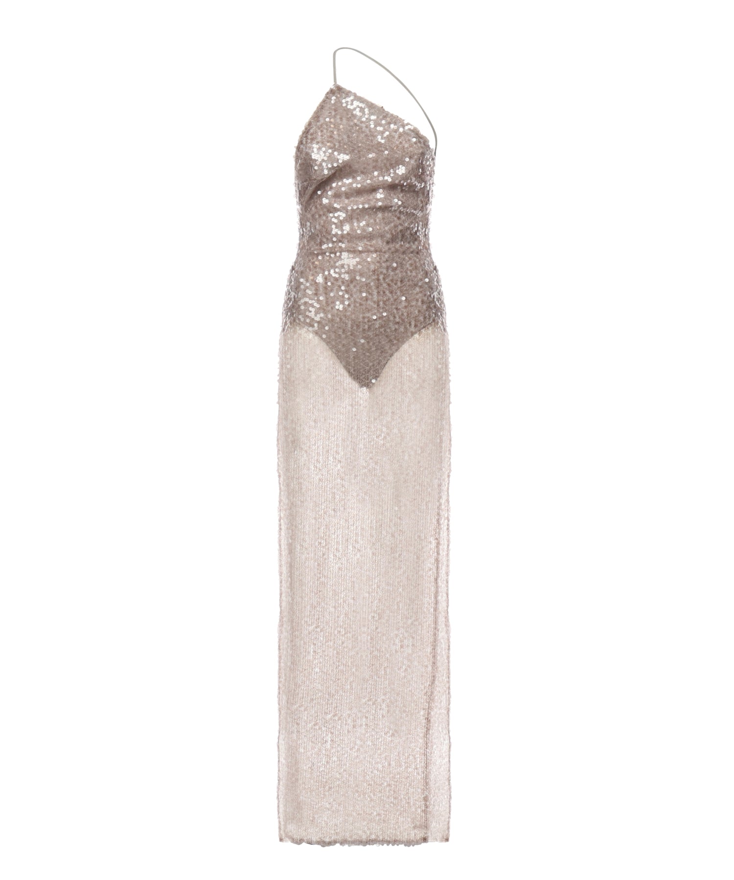 Abito lungo con paillettes TM180127A TJP186STEEL THE ANDAMANE 