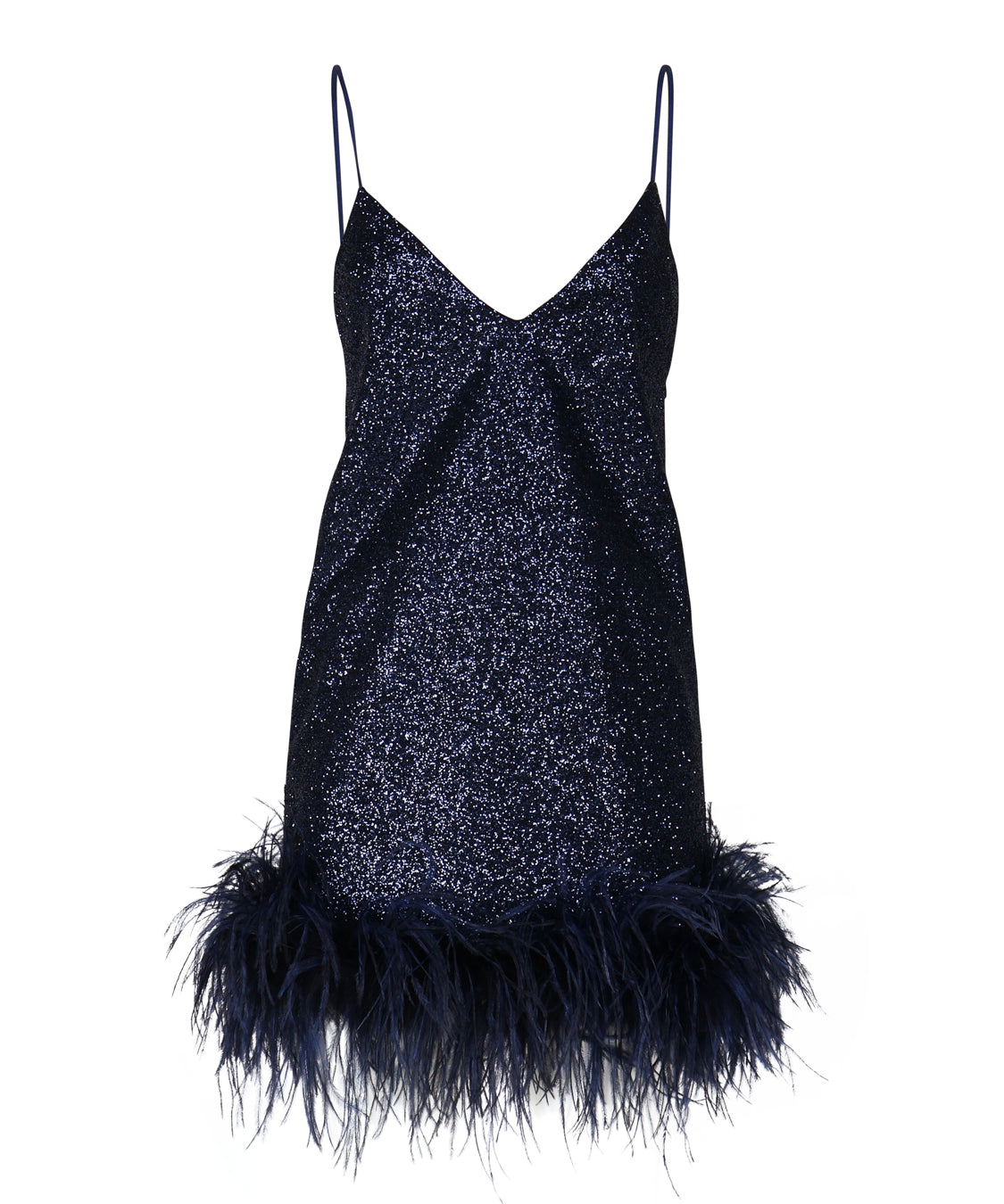 Abito Luce con piume ABITO LUCE -BLUE THE ARCHIVIA 