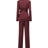 Tailleur Iris <BR/> TAILLEUR IRIS BORDEAUX THE ARCHIVIA 