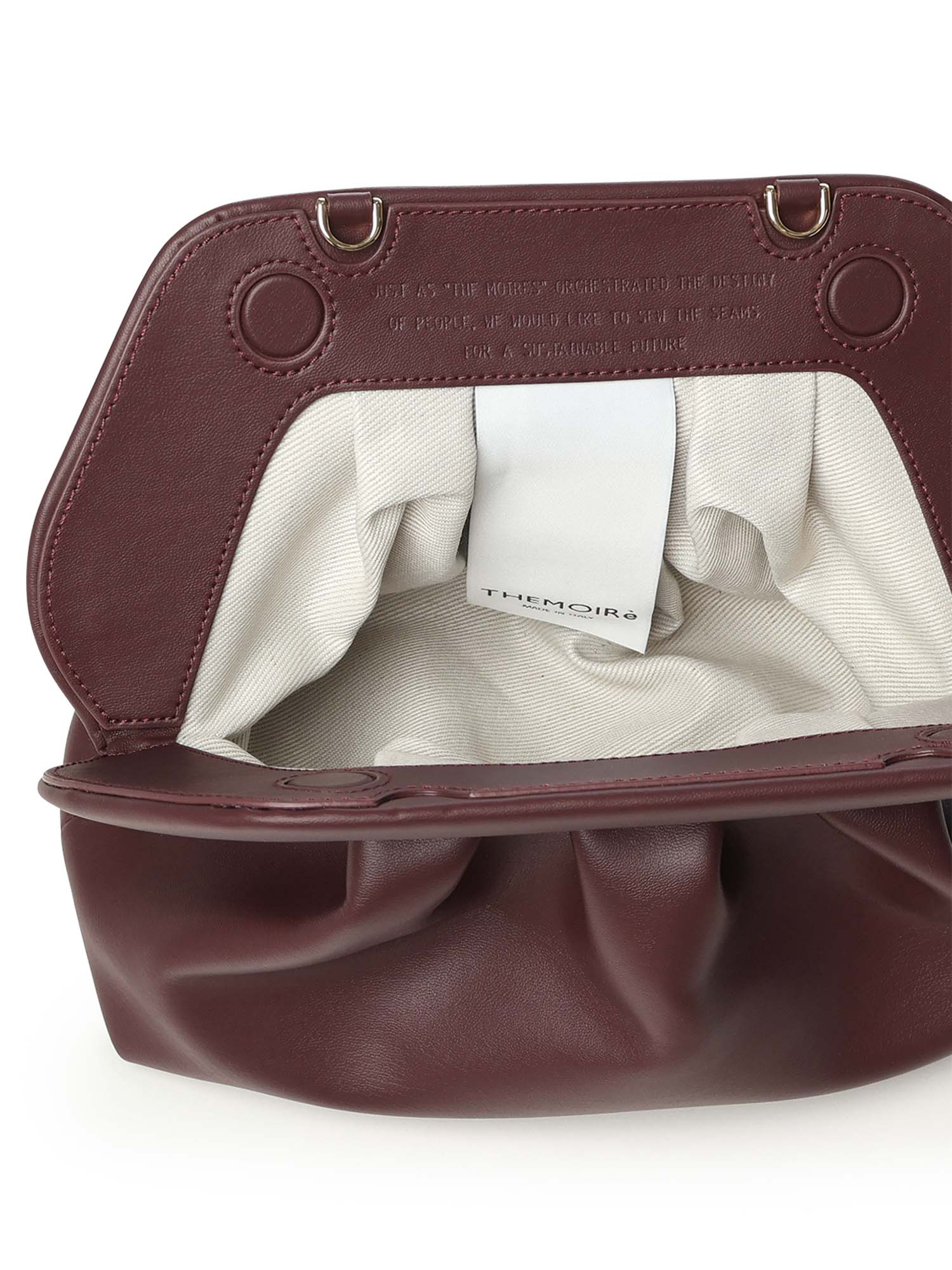 Clutch Tia<BR/> TMFW25TN120 PRUNE THEMOIRè 