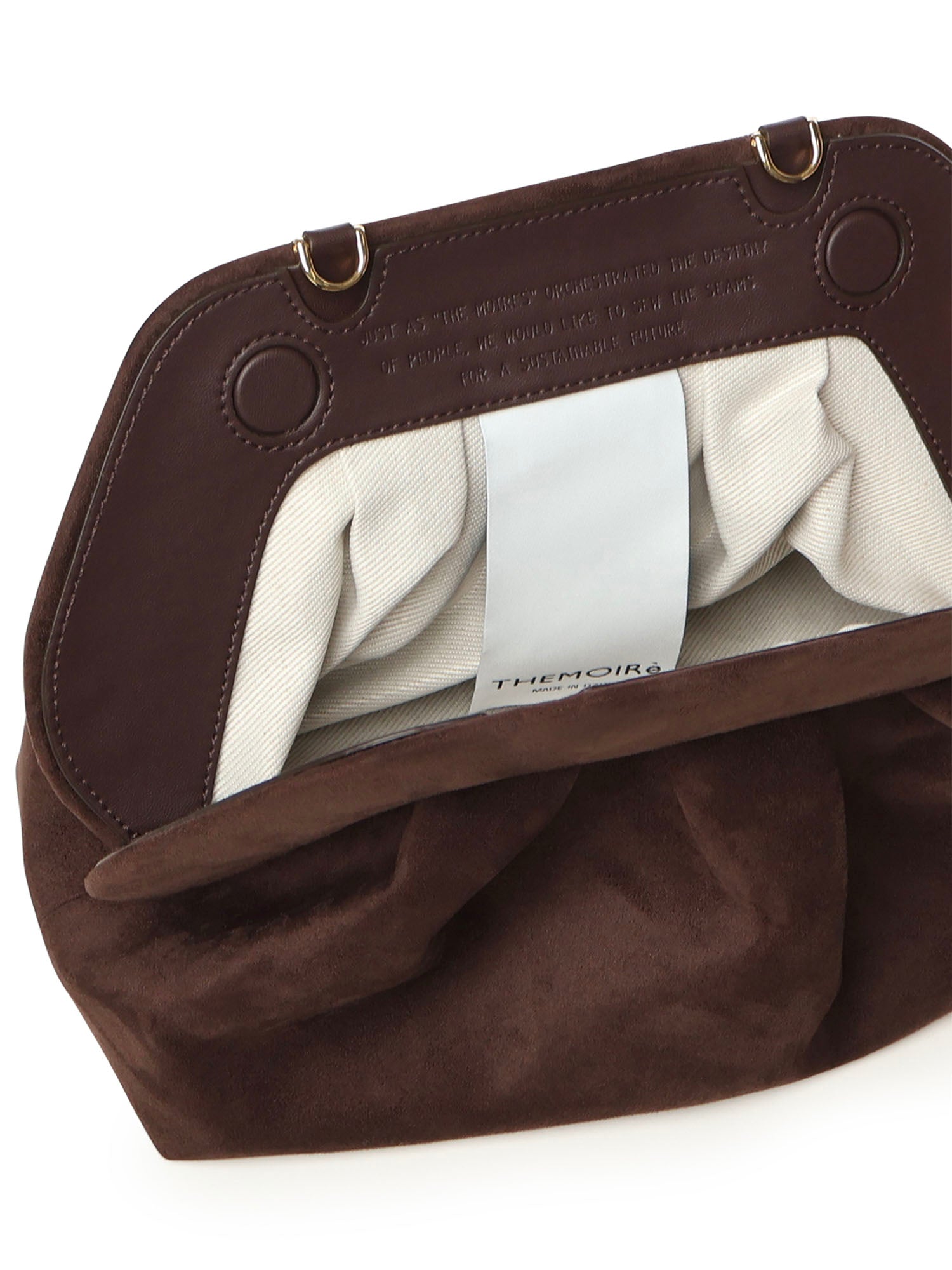 Clutch Tia suede TMFW25TSUE109 EBONY THEMOIRè 