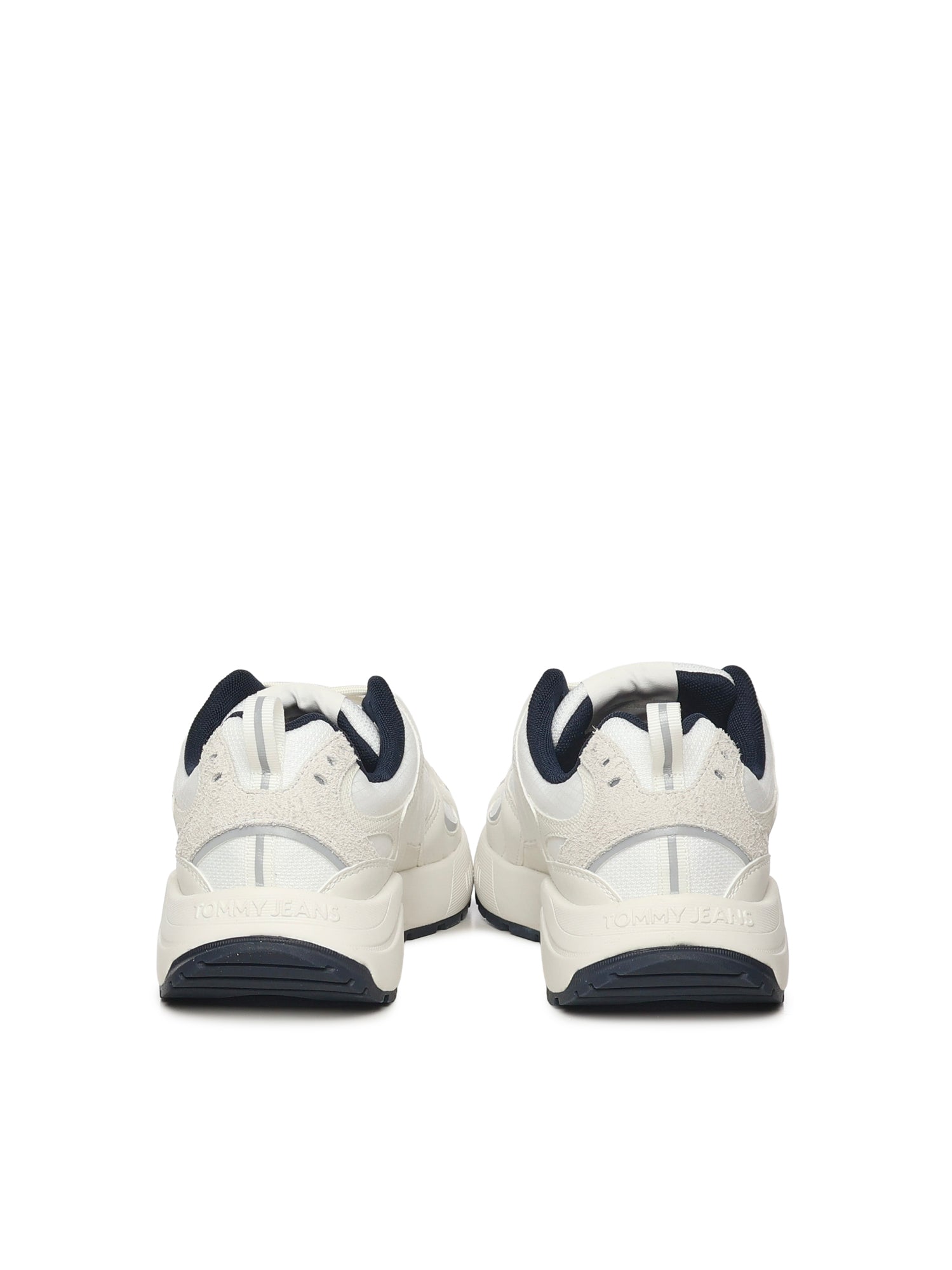 Sneakers con mix di texture e logo<BR/> EM0EM01581 TCR TOMMY HILFIGER 