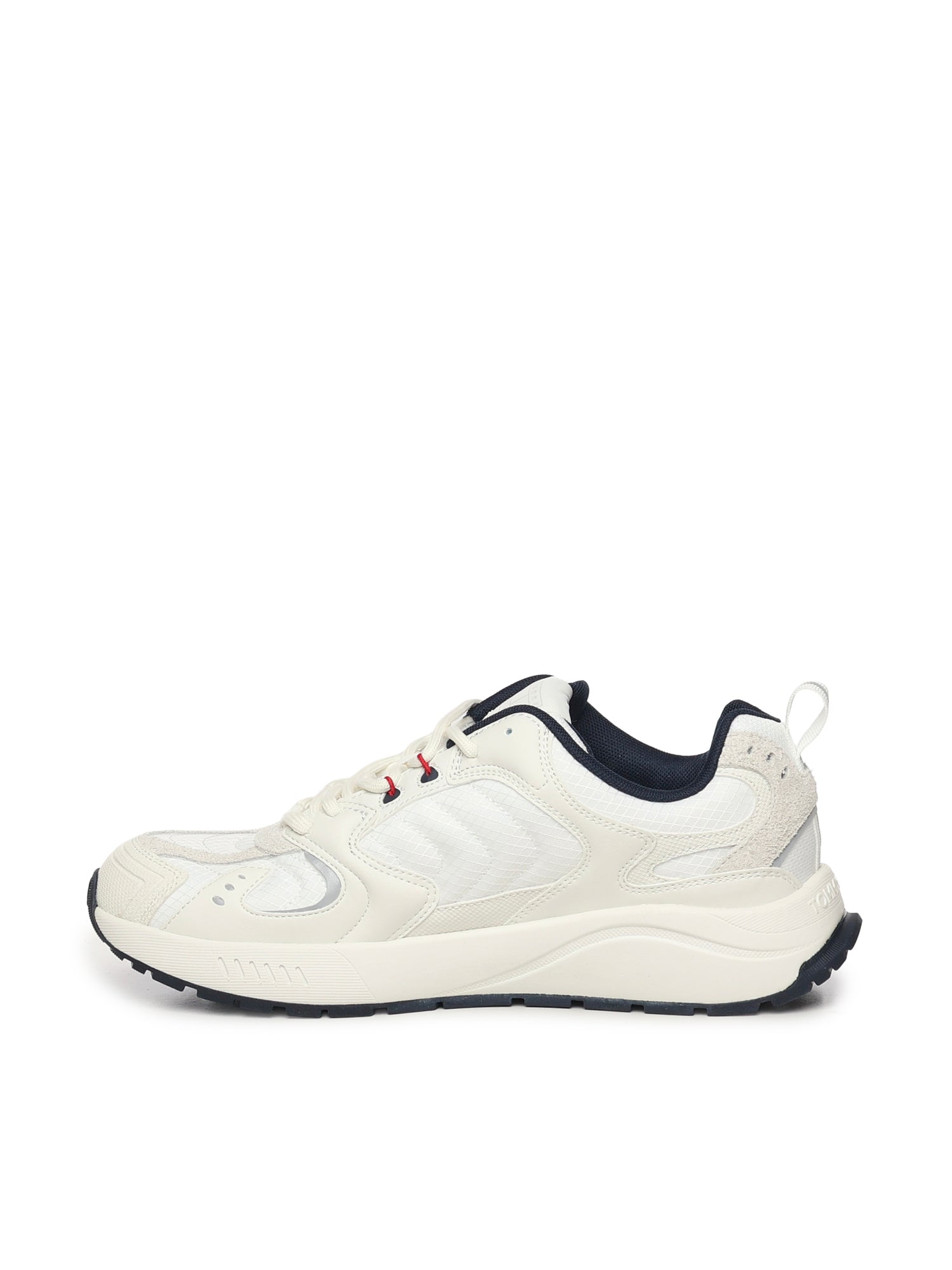 Sneakers con mix di texture e logo<BR/> EM0EM01581 TCR TOMMY HILFIGER 