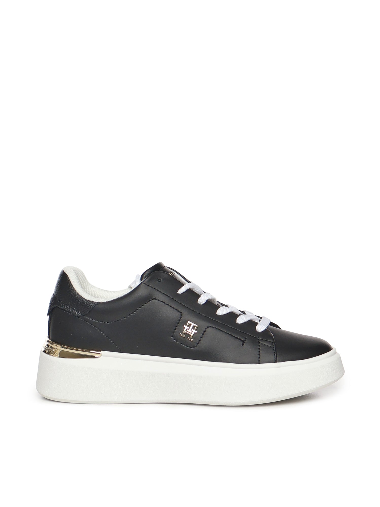 Sneakers in pelle con monogramma<BR/> FW0FW08631 BDS TOMMY HILFIGER 