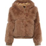 Pelliccia penny con cappuccio 73C19EX02 PENNYNATURALE V° 73 