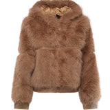 Pelliccia penny con cappuccio 73C19EX02 PENNYNATURALE V° 73 