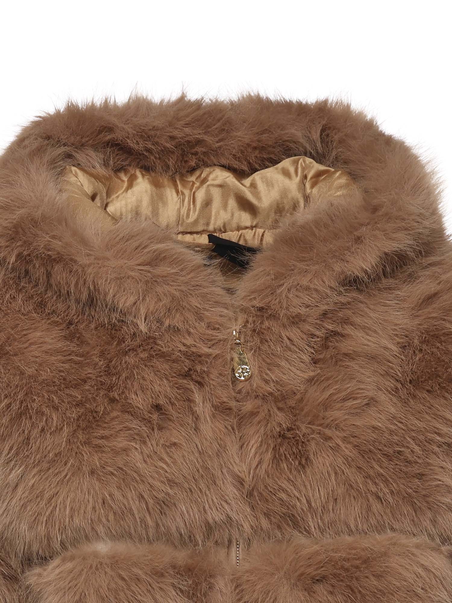 Pelliccia penny con cappuccio 73C19EX02 PENNYNATURALE V° 73 
