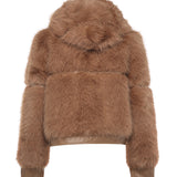Pelliccia penny con cappuccio 73C19EX02 PENNYNATURALE V° 73 