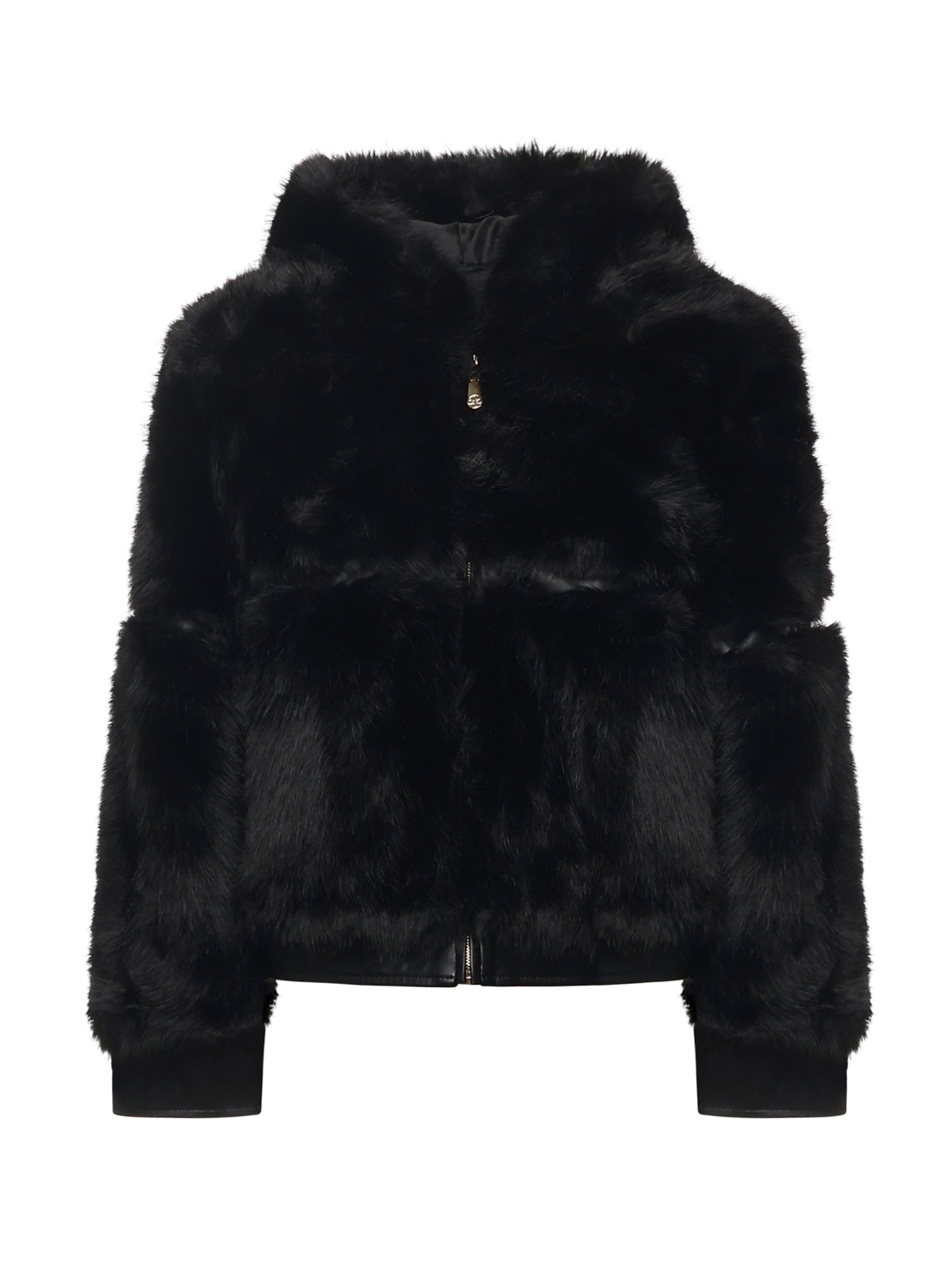 Pelliccia penny con cappuccio 73C19EX02 PENNYNERO V° 73 