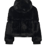 Pelliccia penny con cappuccio 73C19EX02 PENNYNERO V° 73 