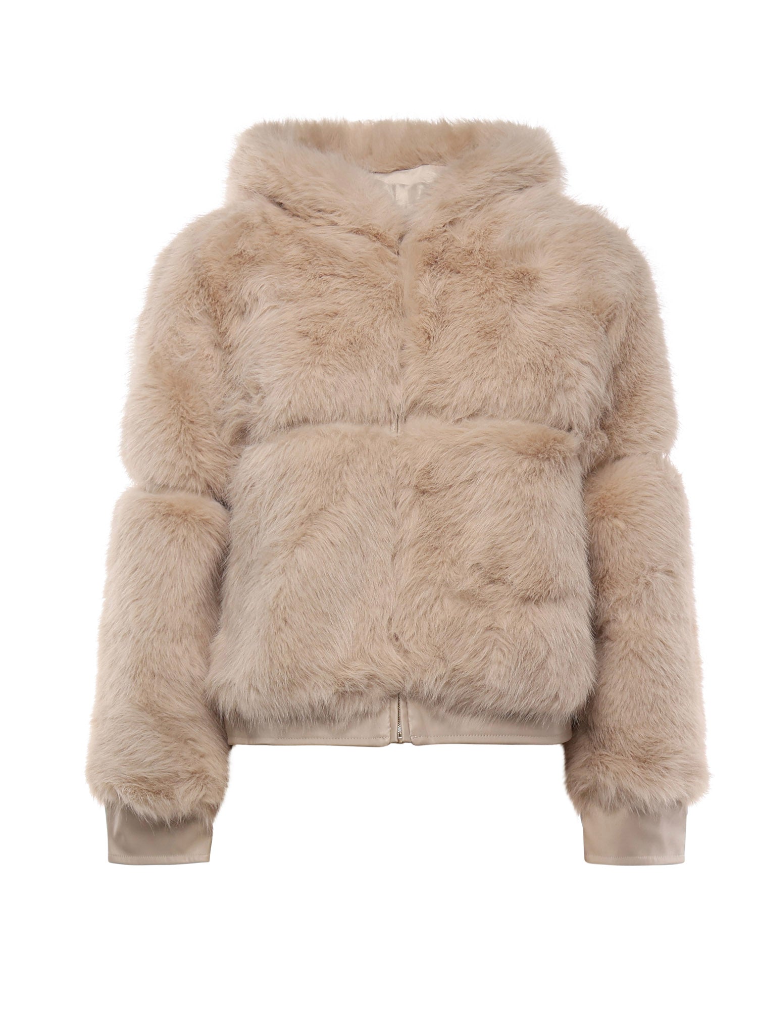 Pelliccia penny con cappuccio 73C19EX02 PENNYOFF WHITE V° 73 