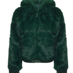 Pelliccia penny con cappuccio 73C19EX02 PENNYVERDE V° 73 