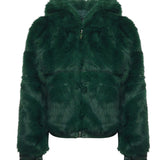Pelliccia penny con cappuccio 73C19EX02 PENNYVERDE V° 73 