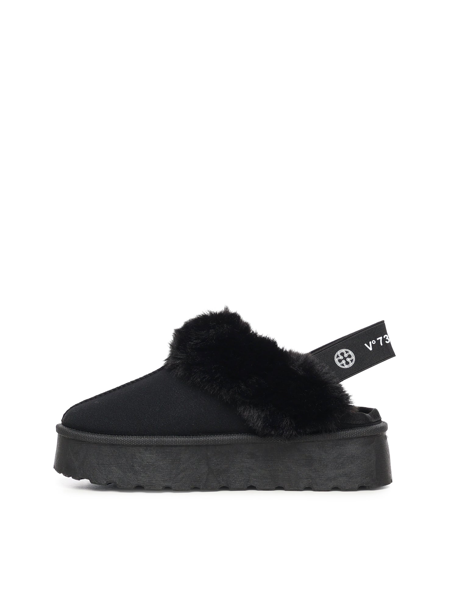 Slippers Sophie con logo 73SC9FP01CAM SOPHIE SHOESNERO V° 73 