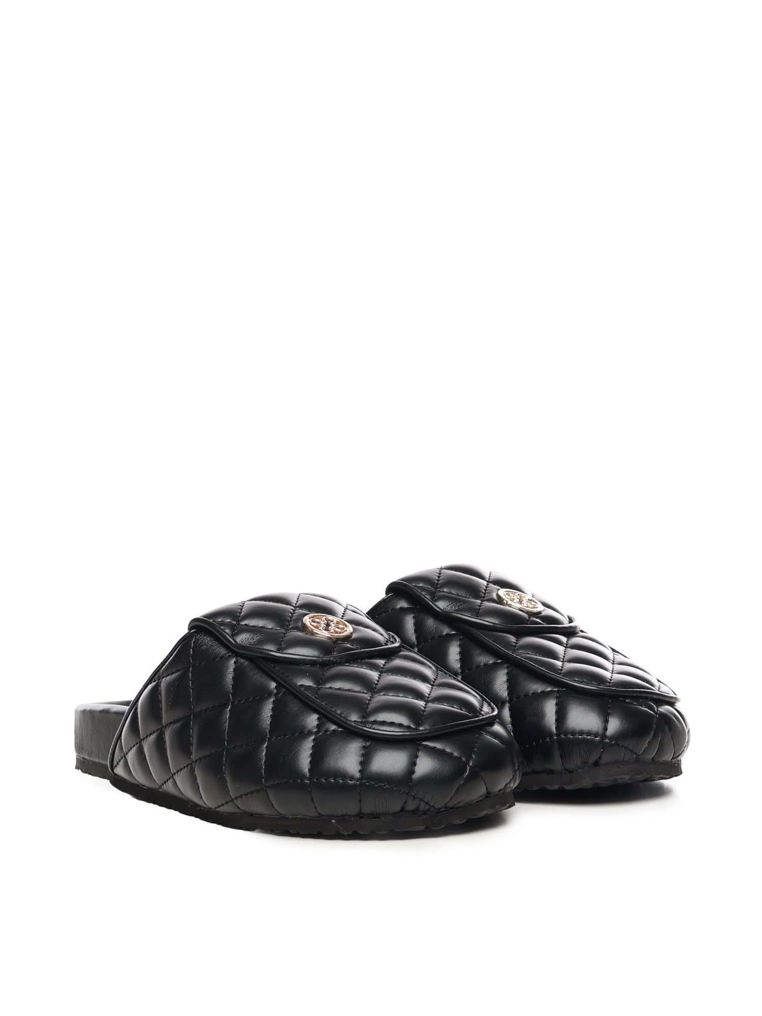 Slipper Keira con logo 73SC9FU01MAT KEIRA SHOESNERO V° 73 