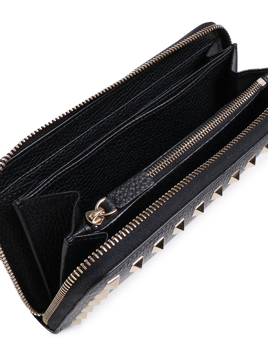Portafoglio con zip Rockstud 7W2P0645 VSH0NO VALENTINO GARAVANI 