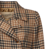Cappotto lungo in lana Pied-de-Poule 7B0CA7Z0 9RAZ5F VALENTINO GARAVANI 