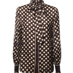 Camicia in twill stampa plus de pois 7B3AB7T7 9JHRDQ VALENTINO GARAVANI 