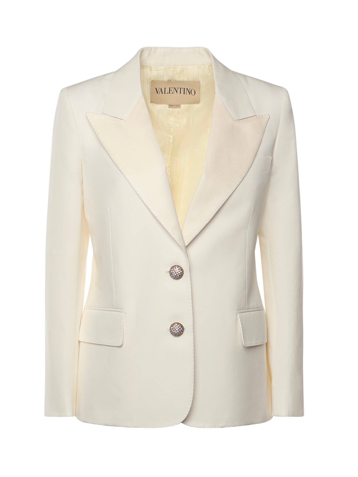 Blazer monopetto in cotone e lino 7B3CE465 8T1A03 VALENTINO GARAVANI 