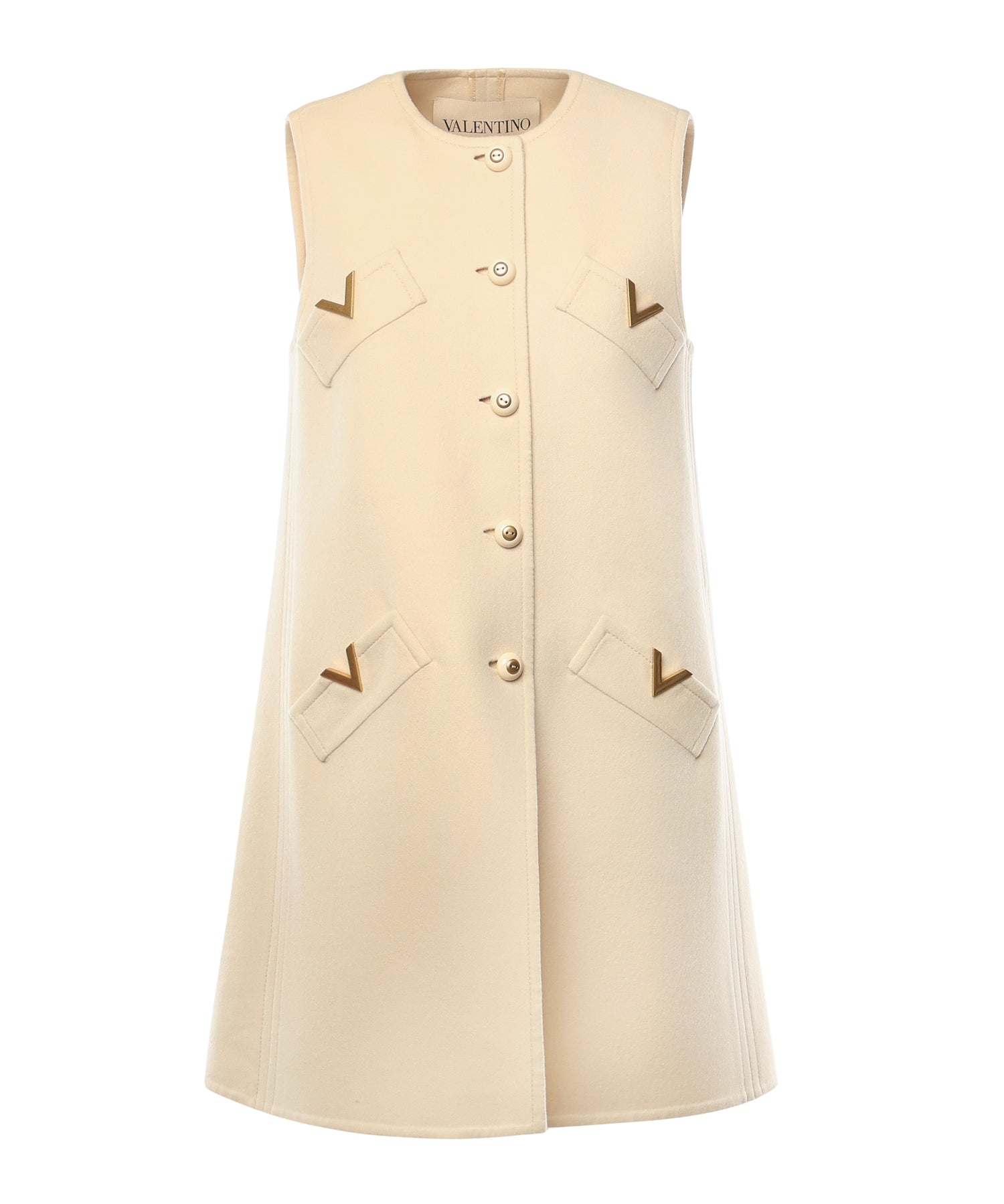 Gilet in compact drat 7B3CF7T0 6JAET5 VALENTINO GARAVANI 
