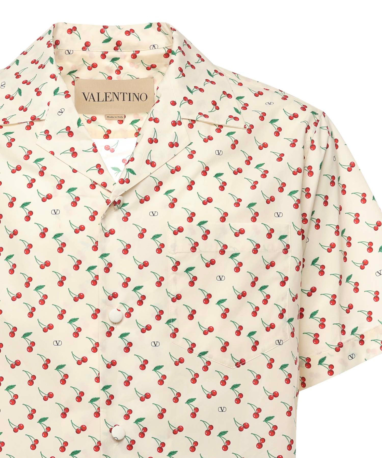Camicia da bowling con stampa Cherryfic 7V3AA111 B0BBMY VALENTINO GARAVANI 