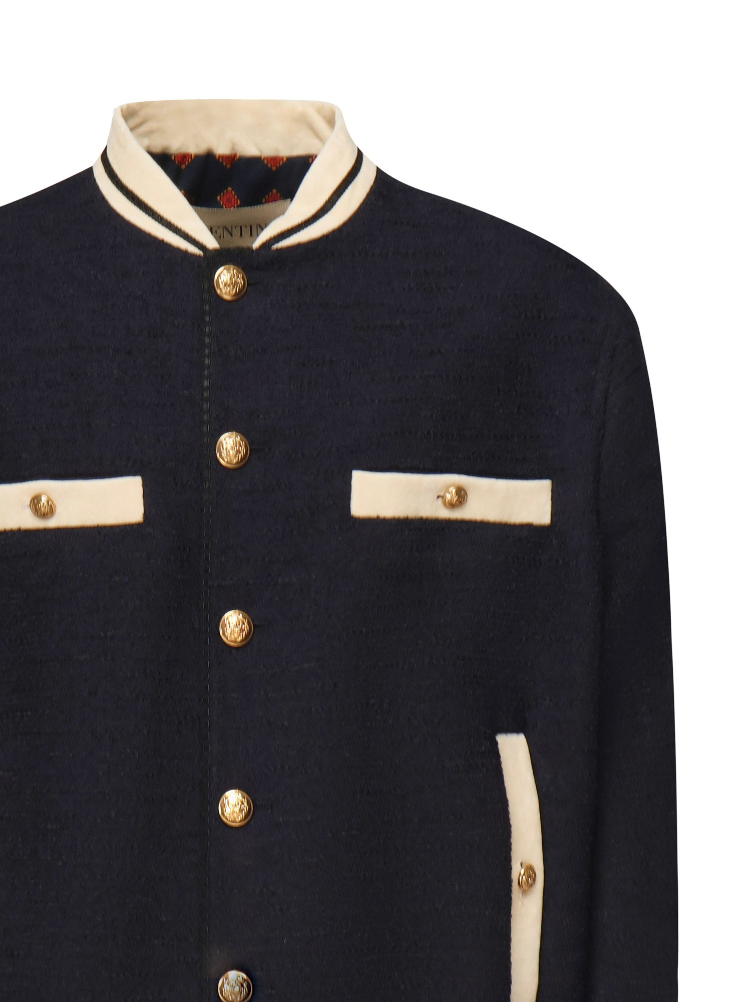 Bomber in tweed di cotone 7V3CIP68 AWL598 VALENTINO GARAVANI 