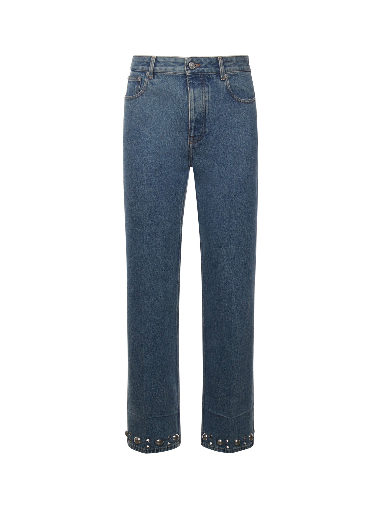 Jeans in denim con cabochons 7V3DE05P B0W558 VALENTINO GARAVANI 