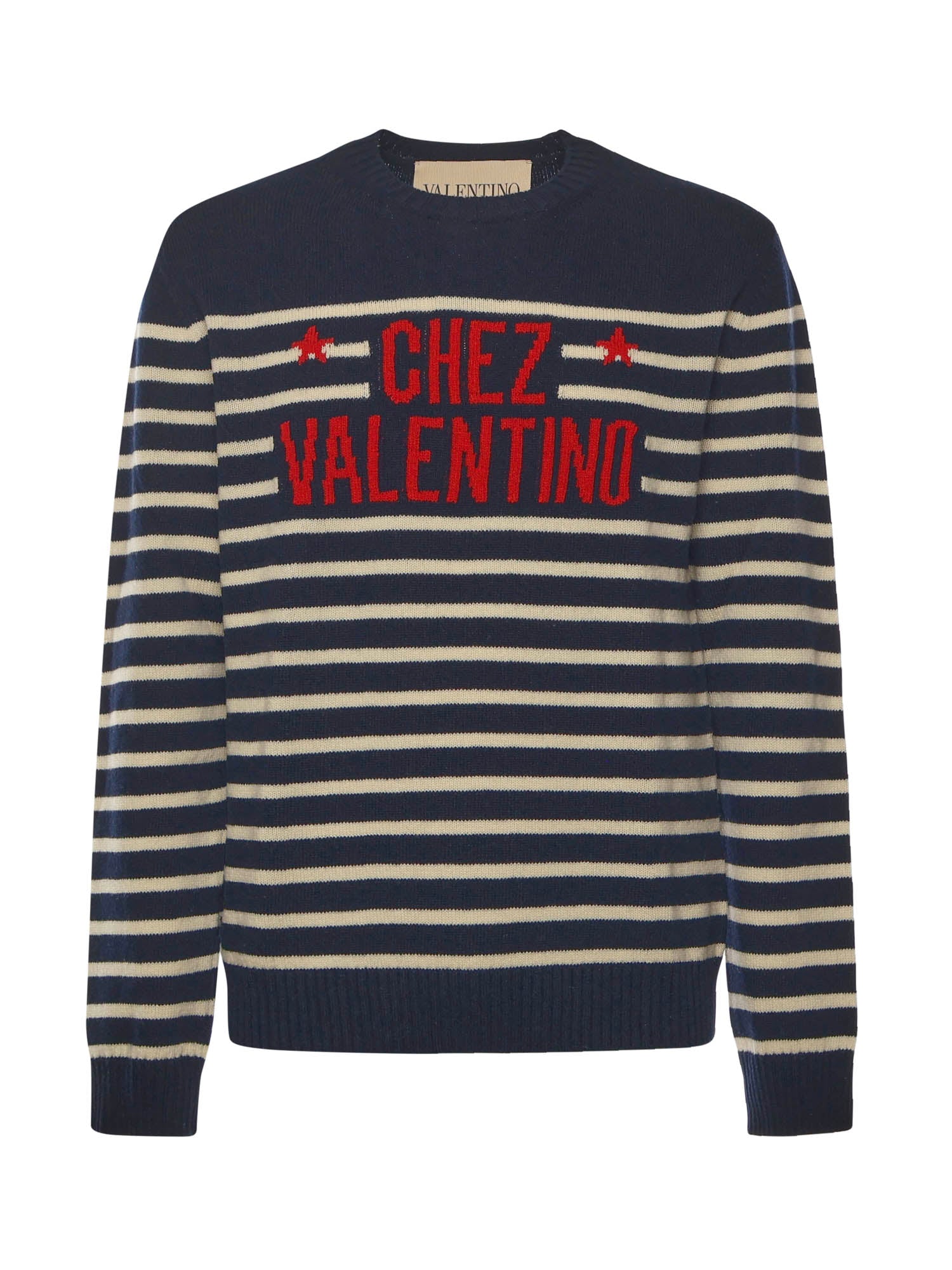Maglia girocollo in pura lana 7V3KC34W B1WDYB VALENTINO GARAVANI 