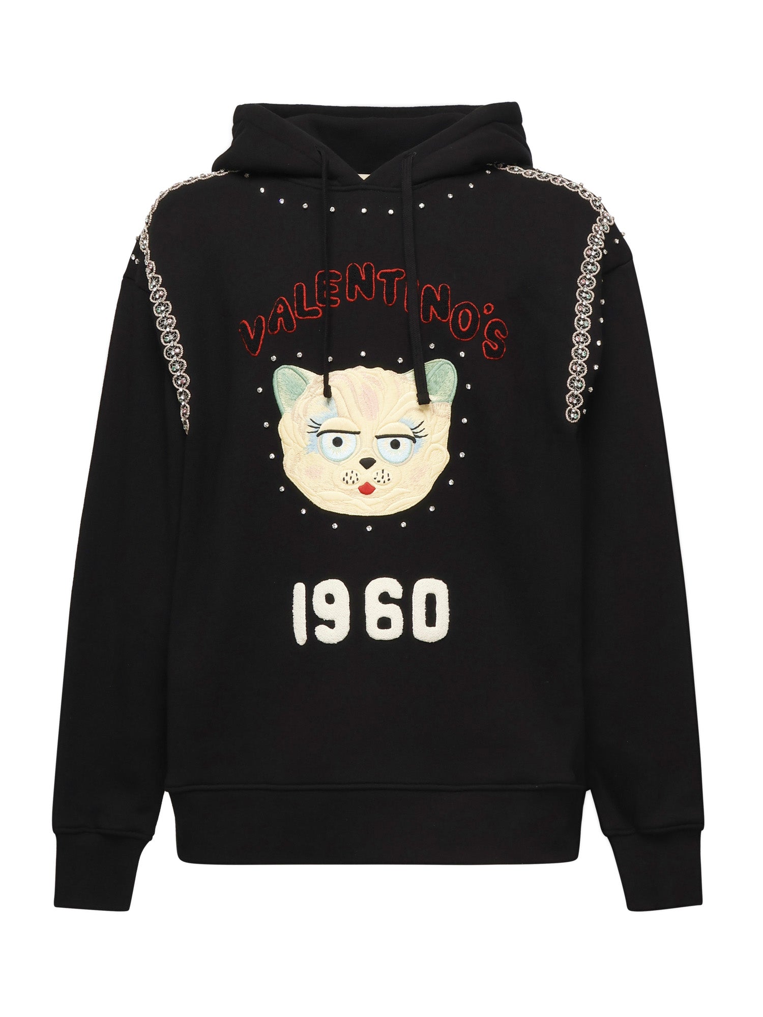 Felpa con cappuccio 'Le Chat De La Maison' 7V3MF28N B310NO VALENTINO GARAVANI 