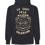 Felpa con patch Le Chat De La Maison 7V3MF28N B339RA VALENTINO GARAVANI 