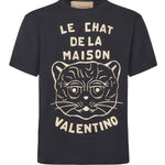 T-shirt con stampa Le Chat De La Maison 7V3MG16P B329RA VALENTINO GARAVANI 
