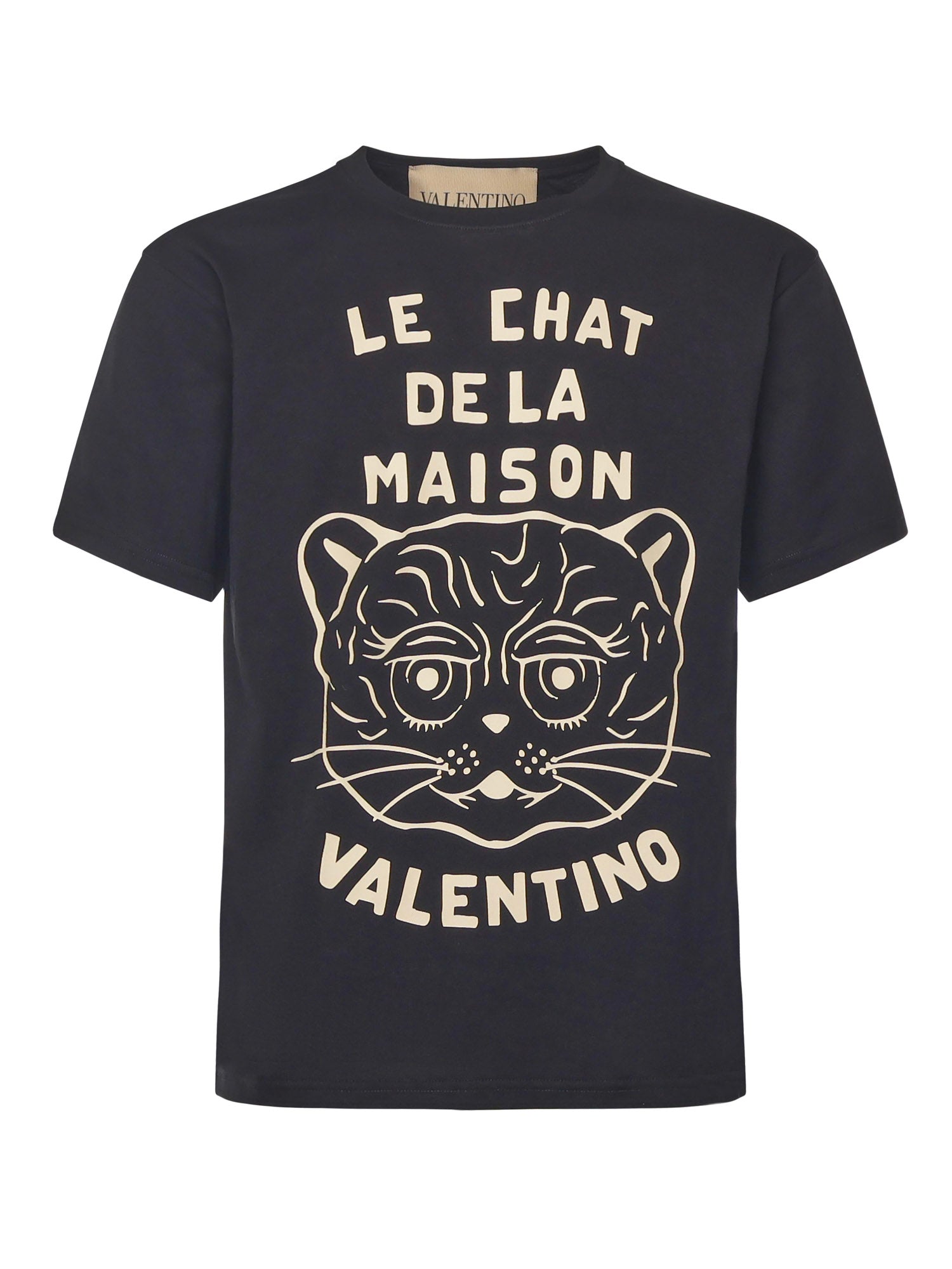 T-shirt con stampa Le Chat De La Maison 7V3MG16P B329RA VALENTINO GARAVANI 