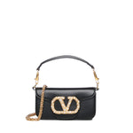 Borsa piccola a spalla Locò in vitello con logo gioiello 7W2B0K53 CXABBK VALENTINO GARAVANI 