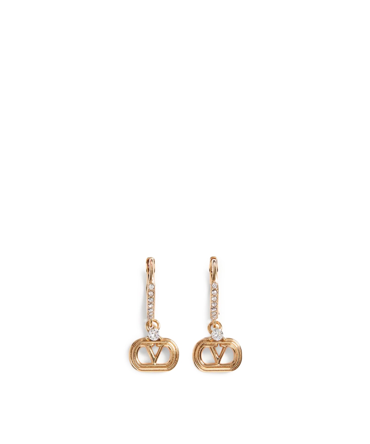 Orecchini Ovalette in metallo e cristalli Swarovski® 7W2J0AI3 YCW9MN VALENTINO GARAVANI 