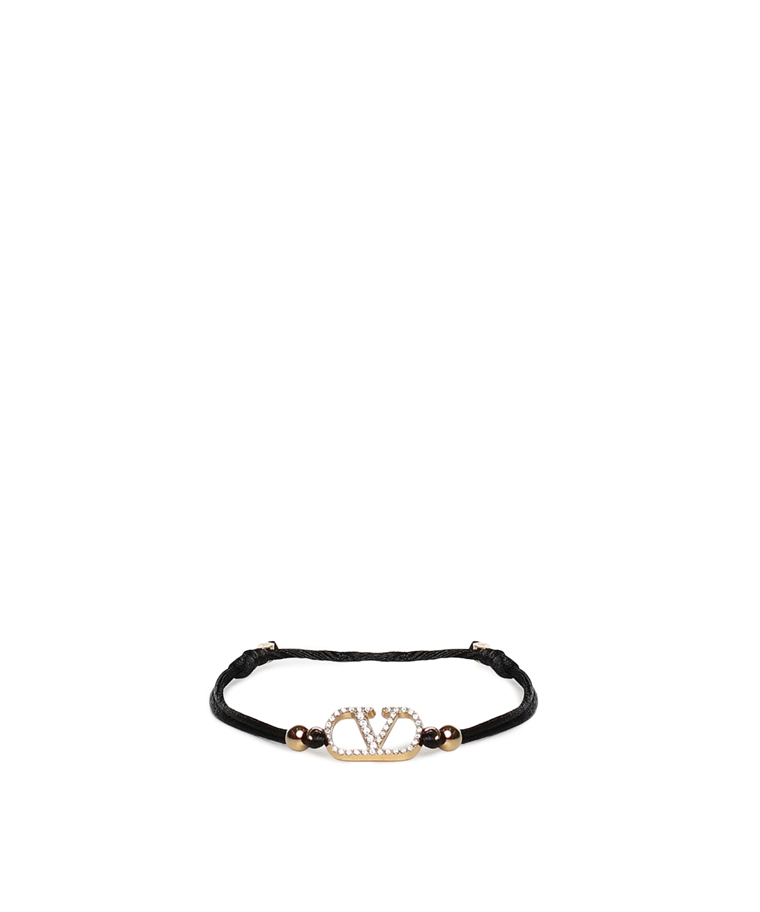 Bracciale Vlogo Signature in cotone e cristalli Swarovski® 7W2J0X85 RLVEDM VALENTINO GARAVANI 