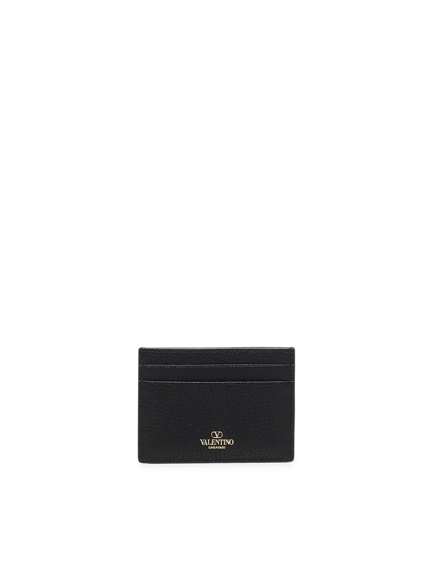 Portacarte Rockstud in pelle<BR/> 7W2P0486 VSH0NO VALENTINO GARAVANI 