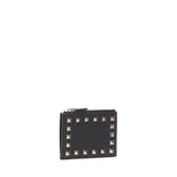 Portacarte Rockstud in vitello granato 7W2P0AI8 VSH0NO VALENTINO GARAVANI 