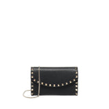 Portafoglio Rockstud in pelle con catena 7W2P0AR6 VSH0NO VALENTINO GARAVANI 