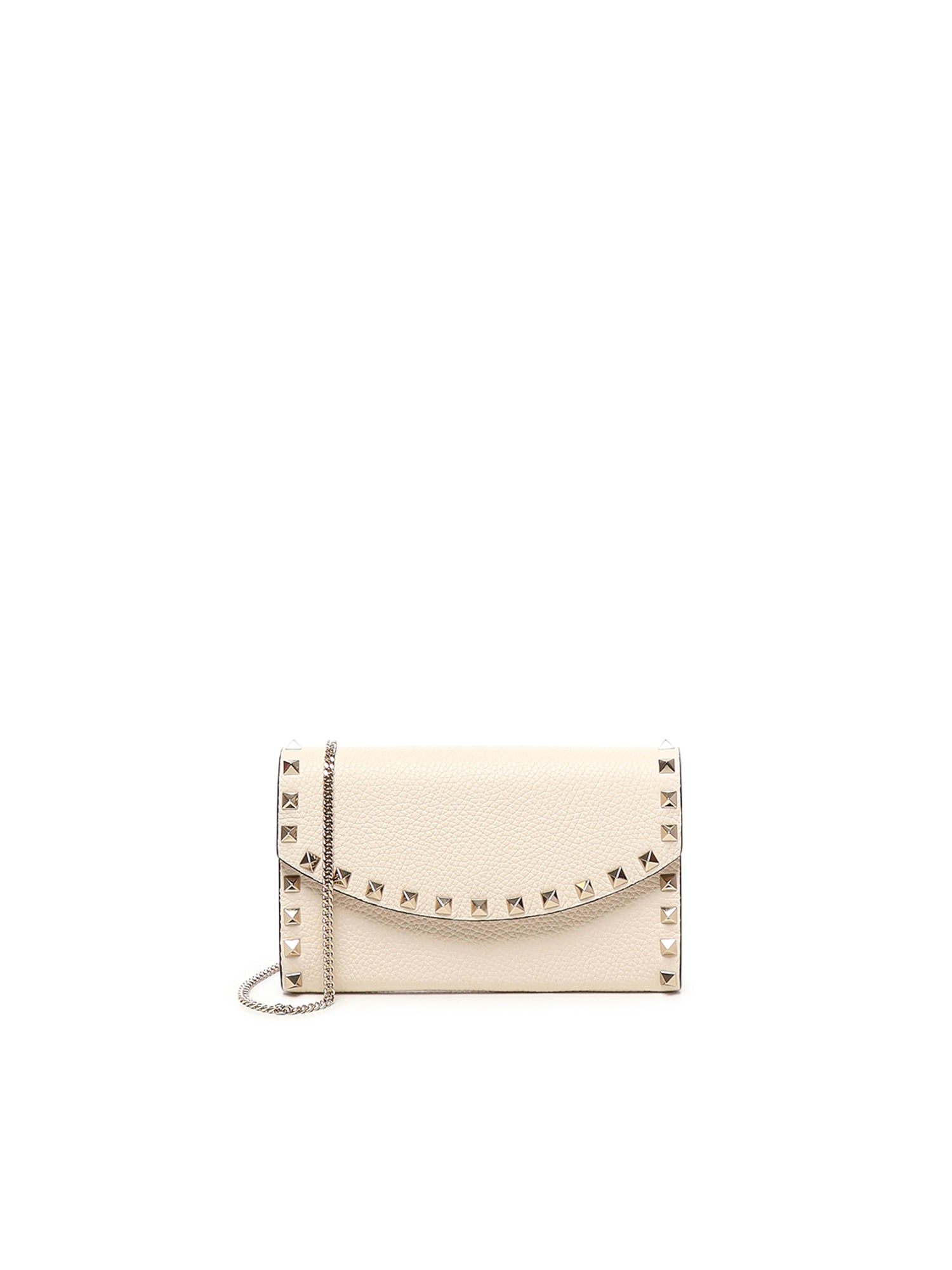 Portafoglio Rockstud in pelle con catena 7W2P0AR6 VSHI16 VALENTINO GARAVANI 