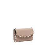 Portafoglio Rockstud in pelle con catena 7W2P0AR6 VSHP45 VALENTINO GARAVANI 