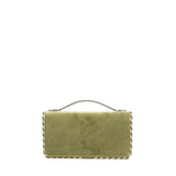 Portafoglio con catena Vlogo Signature in velluto con logo gioiello<BR/> 7W2P0AU1 CPXBCX VALENTINO GARAVANI 
