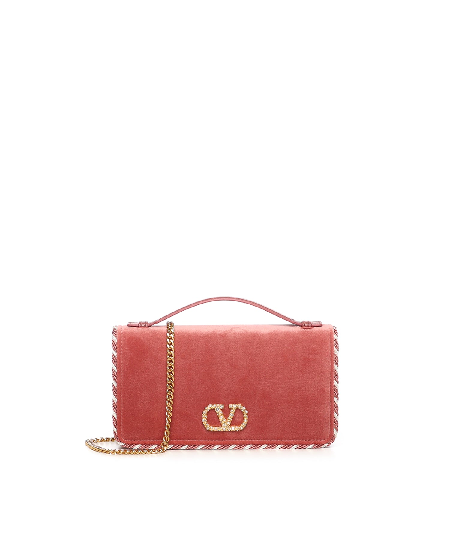 Portafoglio con catena Vlogo Signature in velluto con logo gioiello 7W2P0AU1 CPXDHW VALENTINO GARAVANI 