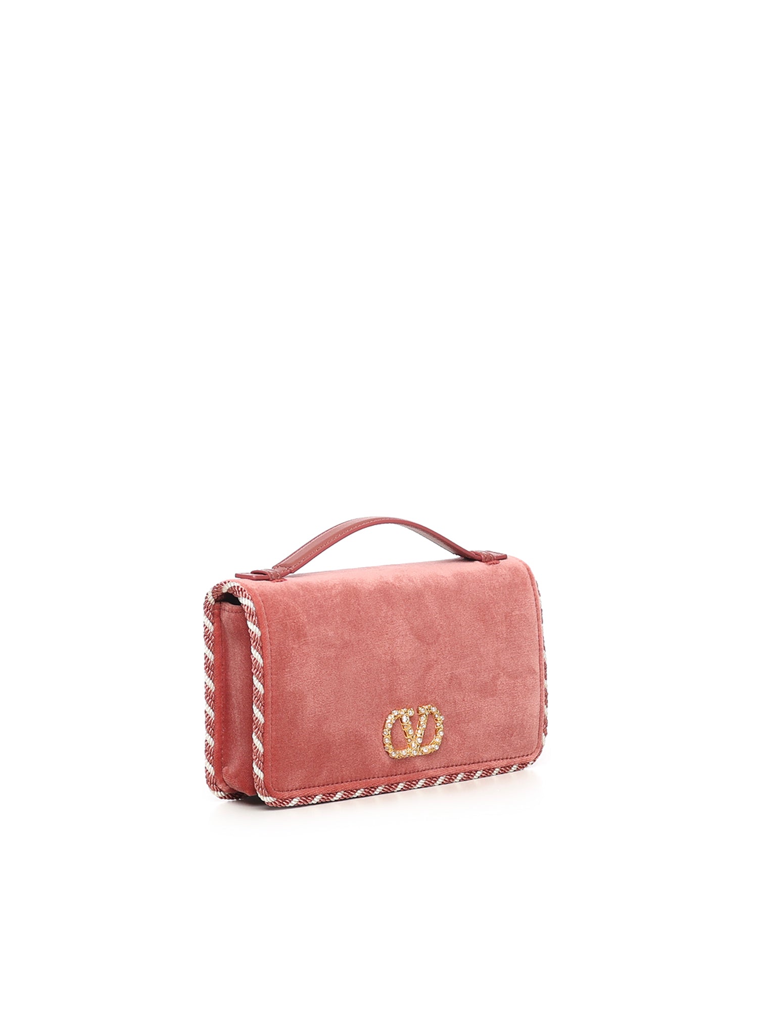 Portafoglio con catena Vlogo Signature in velluto con logo gioiello 7W2P0AU1 CPXDHW VALENTINO GARAVANI 