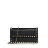 Portafoglio con catena Rockstud in vitello granato 7W2P0S61 VSH0NO VALENTINO GARAVANI 