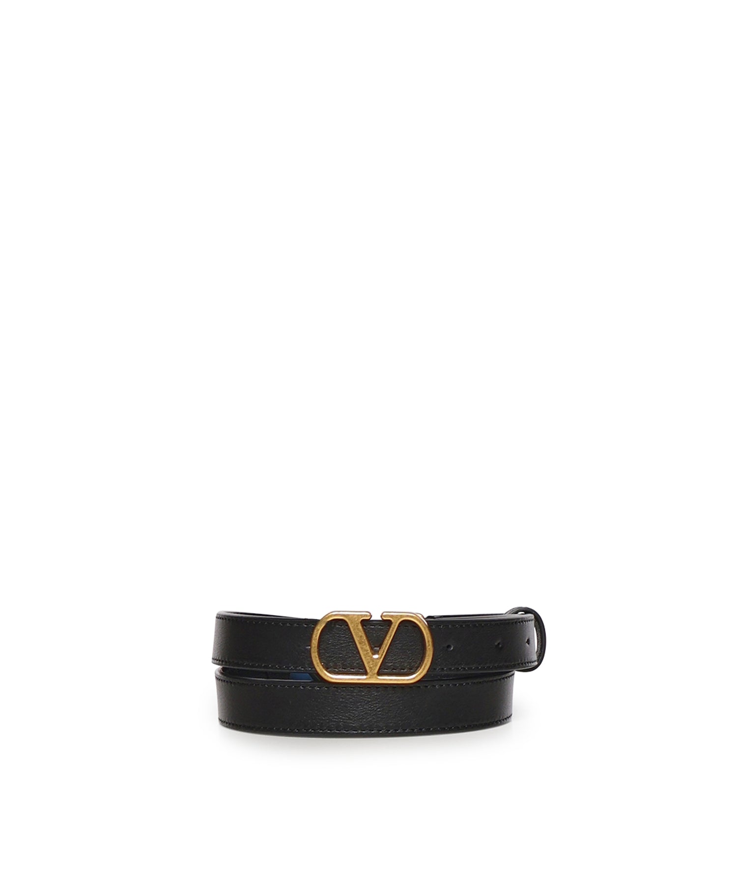 Cintura Vlogo Signature in pelle 7W2T0SM7 IYR0NO VALENTINO GARAVANI 