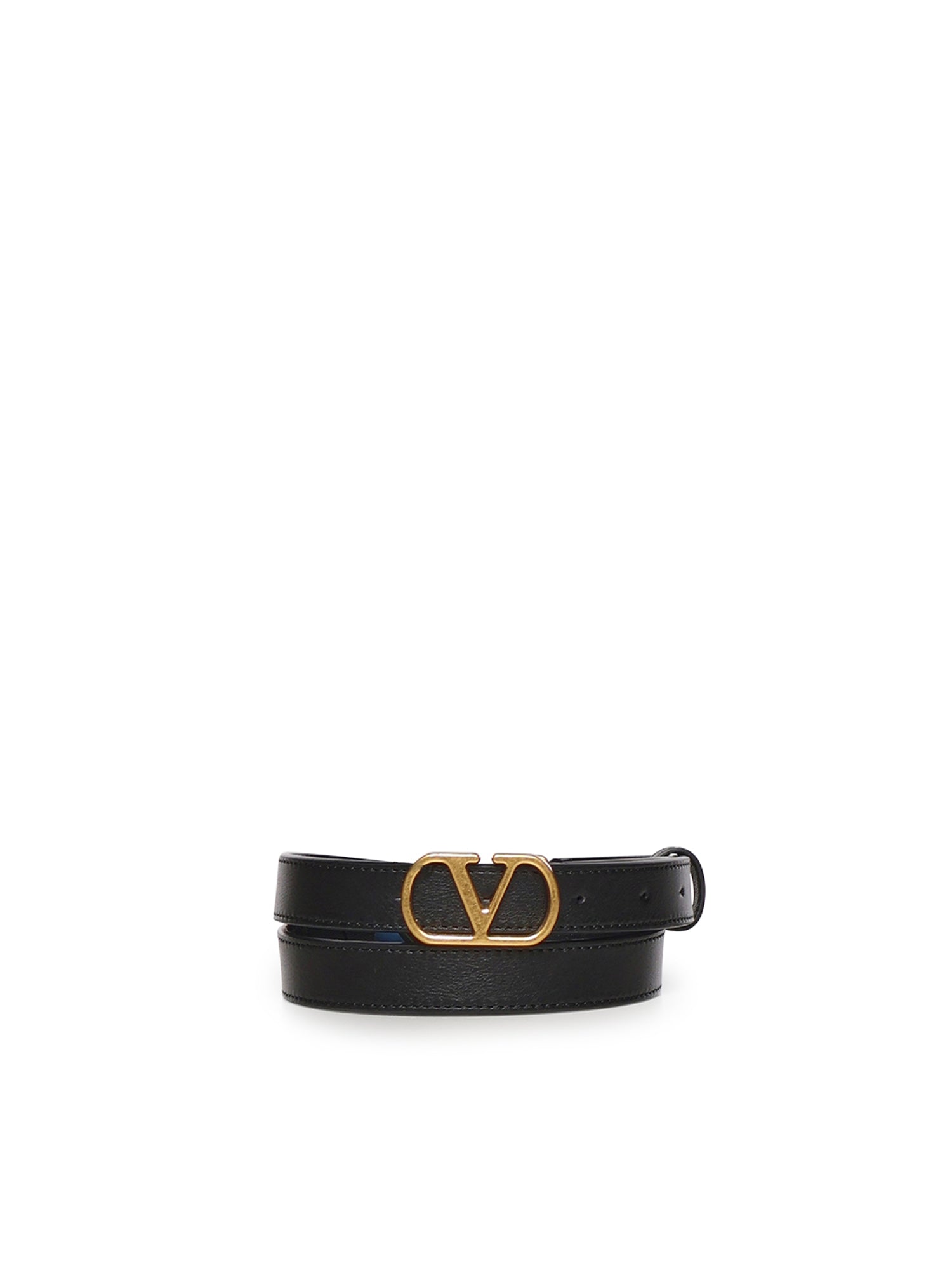 Cintura Vlogo Signature in pelle 7W2T0SM7 IYR0NO VALENTINO GARAVANI 