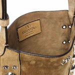 Borsa Nellcôte VLogo in suede con borchie 7Y2B0R34 JETRDX VALENTINO GARAVANI 
