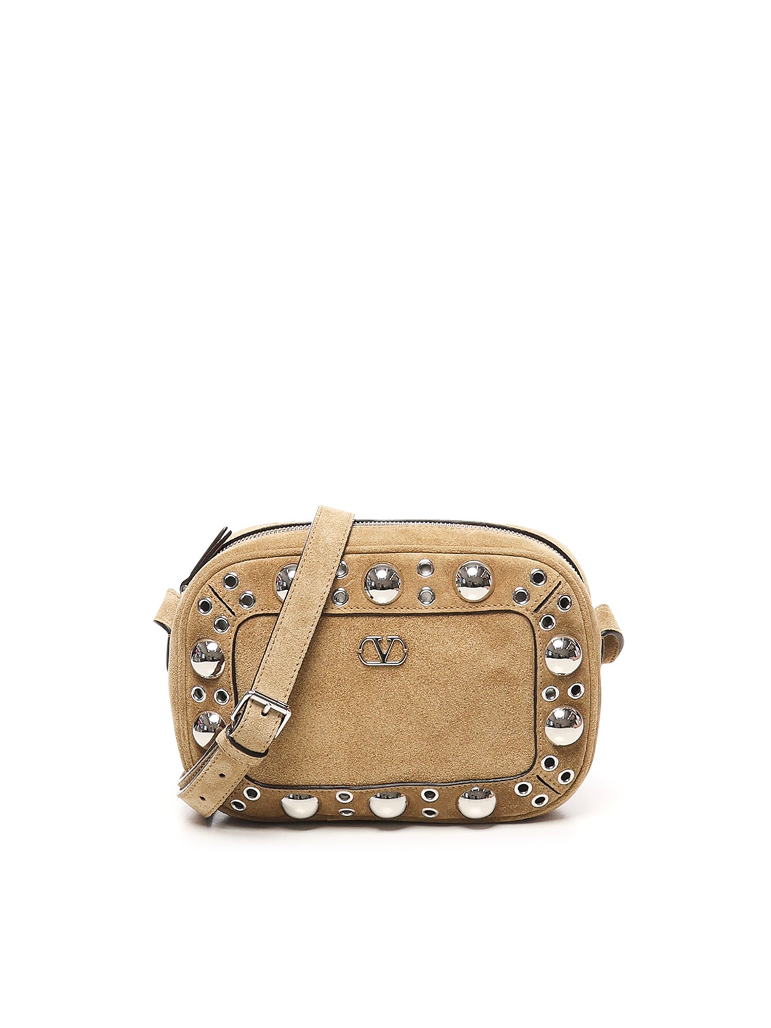 Borsa Nellcôte VLogo in suede con borchie 7Y2B0R74 JETRDX VALENTINO GARAVANI 
