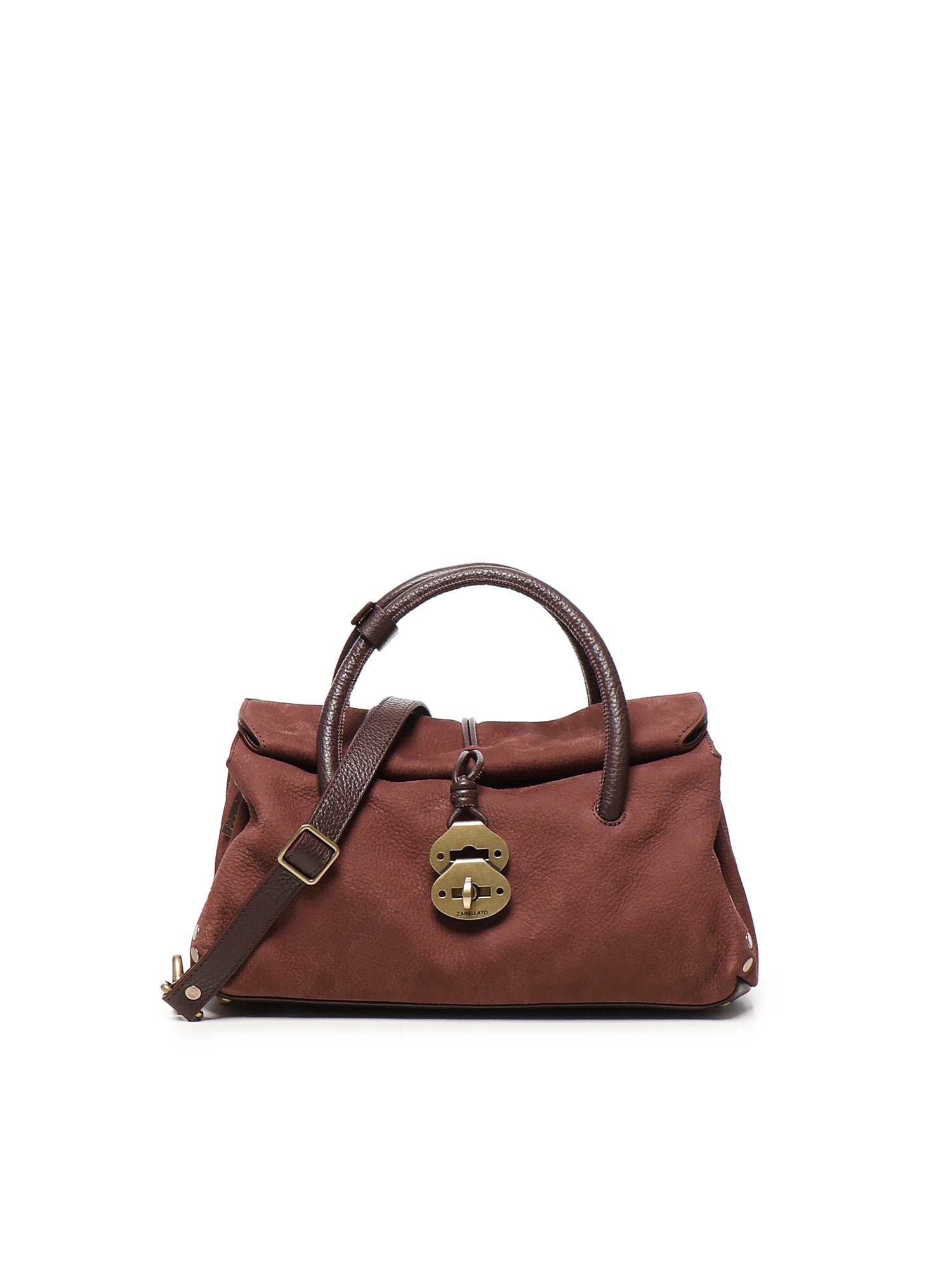 Borsa dotta in pelle<BR/> 069120 0070000Z0990 ZANELLATO 