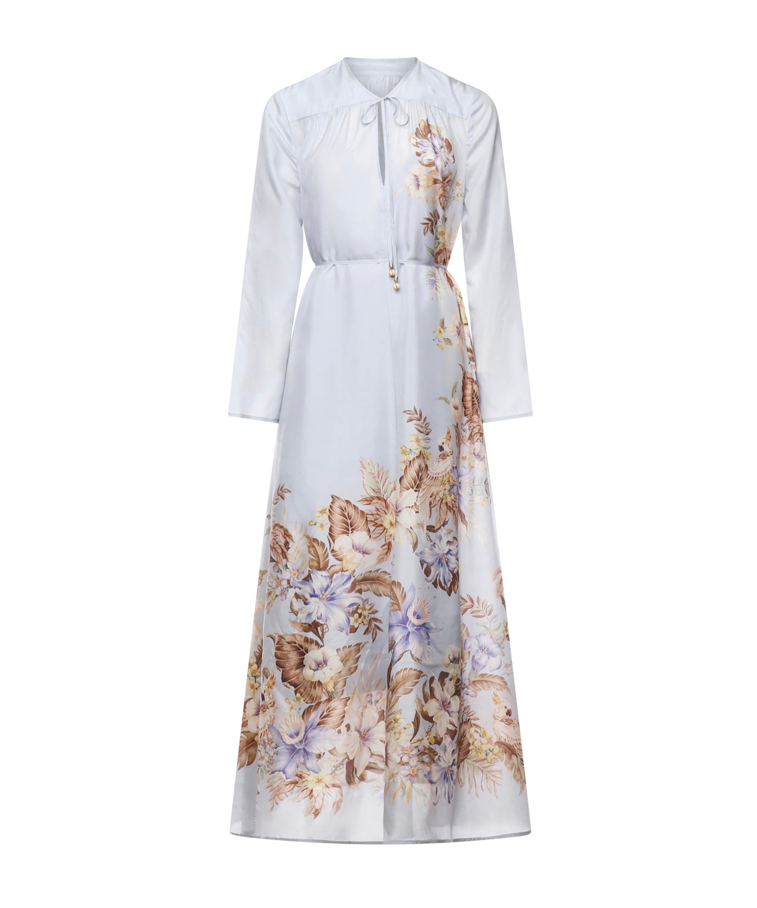 Maxi abito Coco in seta 4580DSS254 PWBLMLFL ZIMMERMANN 